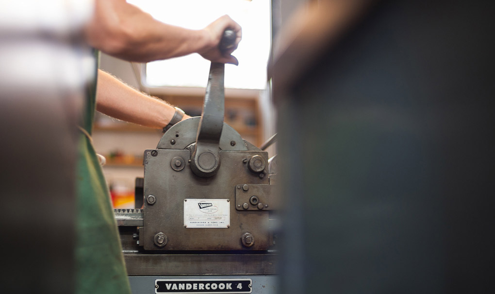 Letterpress Vandercook hand crank