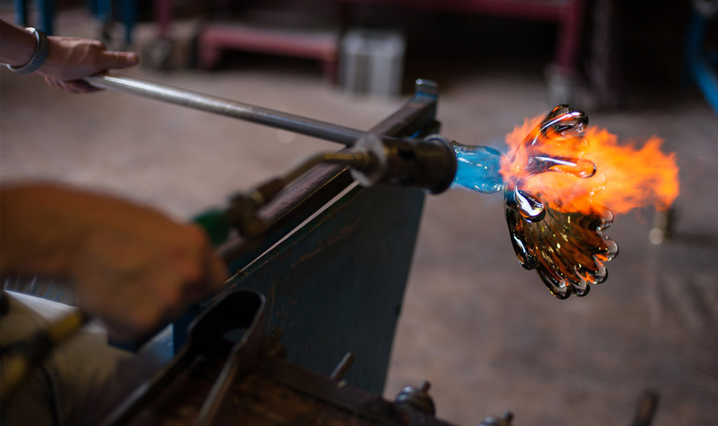 Glass blowing